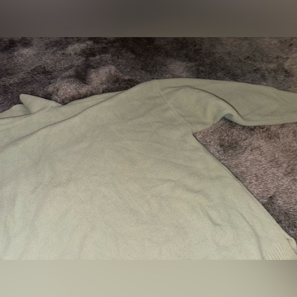 abercrombie sage green super soft polo sweater quarter button up - Picture 11 of 12